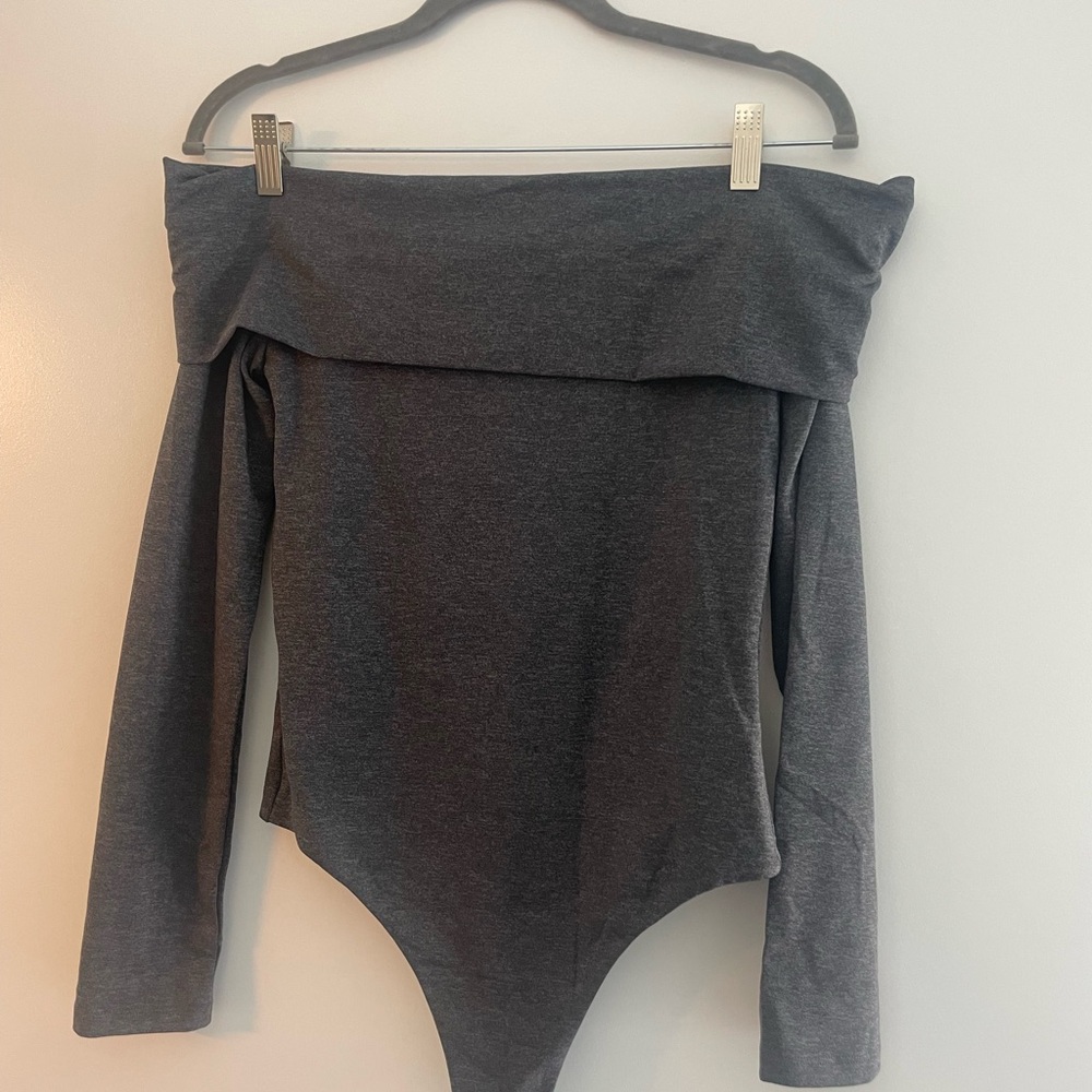 Aritzia Contour Deco Bodysuit - Grey, Never Worn